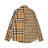 burberry double-brushed striped pair check classic shirt