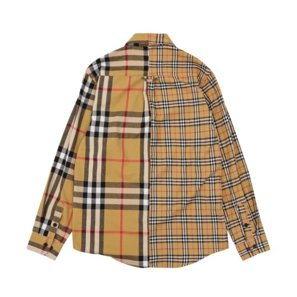 burberry double-brushed striped pair check classic shirt