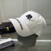 Balenciaga embroidered baseball cap Black White Gray
