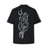 Balenciaga flame Sanskrit letter print short sleeve
