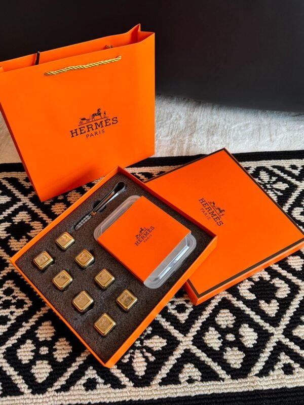 Hermes metal ice cubes