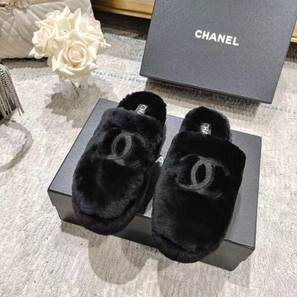 Chane Wool slippers pure fur all lamb wool