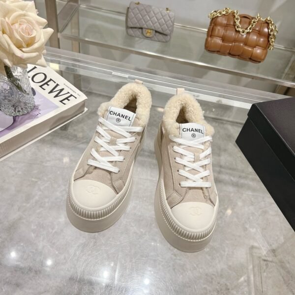 Chanel original suede lettering casual lady shoes