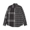 burberry double-brushed striped pair check classic shirt