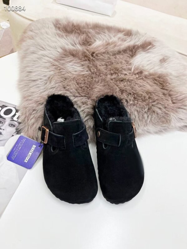 birkenstock original wool slippers imported mercerized cowhide suede upper