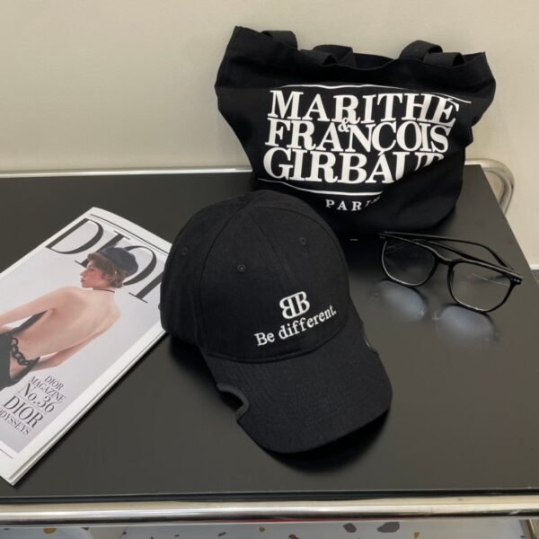 Original Balenciaga baseball cap black and white