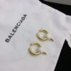 Balenciaga new stud brass plated 18k gold