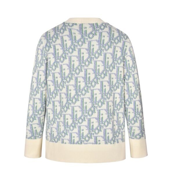 Dior full-print Jacquard round-neck Sweater (off-white)