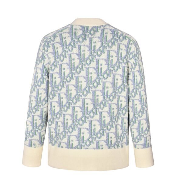Dior full-print Jacquard Cardigan sweater (off-white)