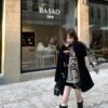 Loewe handwritten logo double-sided graffiti scarf
