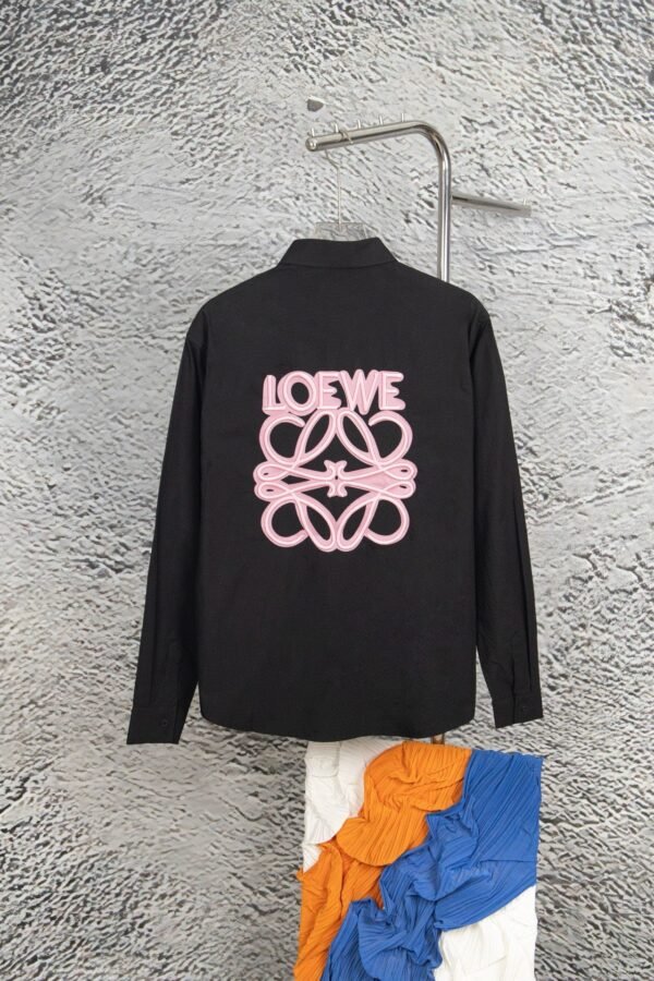 Loewe new phosphor embroidered long-sleeved shirt ME03