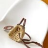 Louis Vuitton top original single Raffia nano speedy handbag