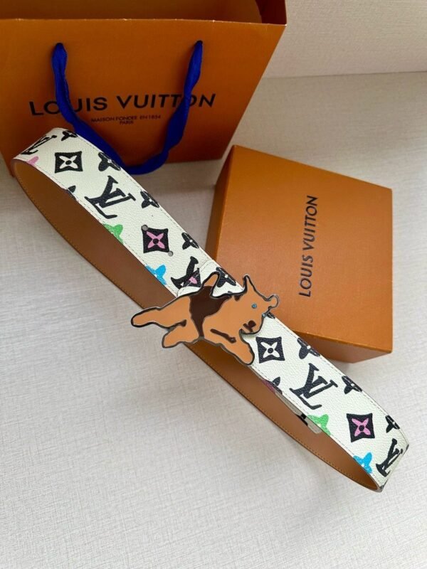 Louis Vuitton & tyler BELT monogram craggy reversible belt