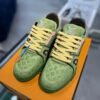Louis Vuitton & tyler trainer green embossed shoes