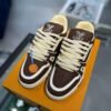 LOUIS VUITTON & TYLER TRAINER BROWN EMBOSSED SHOES