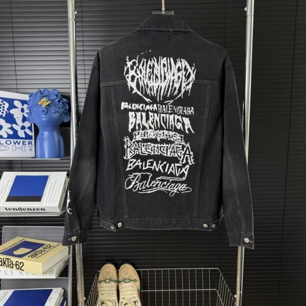 Balenciaga vintage washed denim jacket