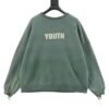 saint michael 24fw youth monogram printed round neck, high quality version 1:1
