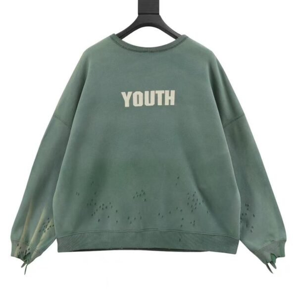 saint michael 24fw youth monogram printed round neck, high quality version 1:1