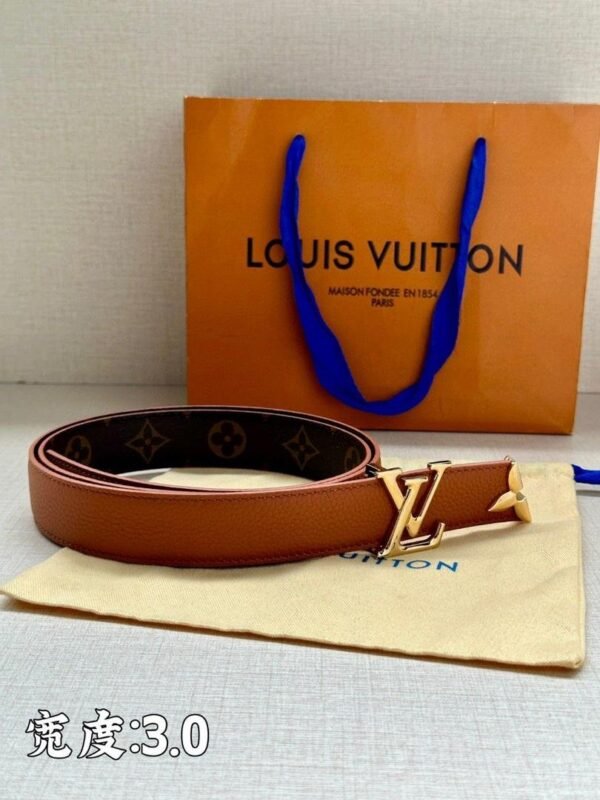 Louis Vuitton genuine leather belt premium version width 3cm