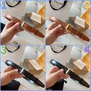 154646.jpg CELINE ELEGANT CHARM TAURILLON leather belt premium version