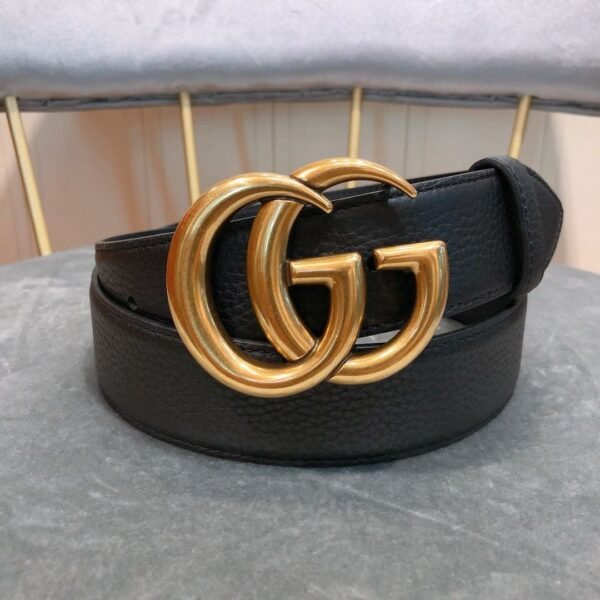 GUCCI Textured Calfskin premium belt, 4cm wide