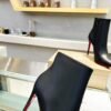ChristianLouboutin Women’s black pointed-toe calfskin stiletto ankle boots