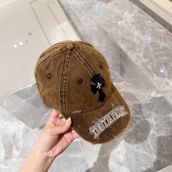 Chrome Hearts original made old ripped baseball caps