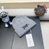 Dior embroidered wool knitted hat