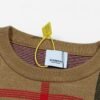 Burberry classic striped plaid knit sweater