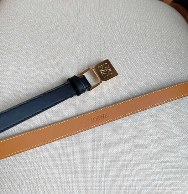 Loewe cowhide Belt anagram padlock pin width :2.0cm