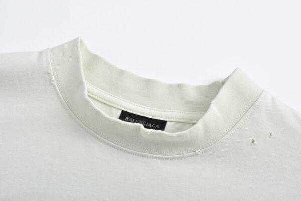 Balenciaga 1:1 melted letter print short-sleeved shirt 230g