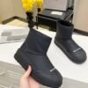 balenciaga sheepskin all-in-one snow boots