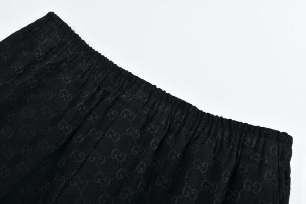 Gucci 1:1 SET black Monoprint short-sleeved shirt and shorts set