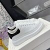 McQueen White shoes calfskin leather sneakers