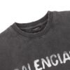 Balenciaga washed holes letter printed round neck hoodie