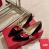 Roger vivier bouquet of flower diamonds kitten shoes
