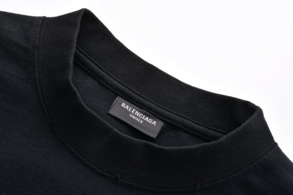 Balenciaga flame Sanskrit letter print short sleeve