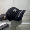 Balenciaga embroidered baseball cap Black White Gray