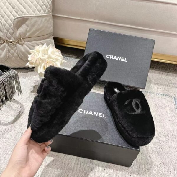 Chane Wool slippers pure fur all lamb wool