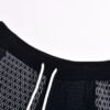 Louis Vuitton white and blue checkered knitted shorts