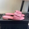 Chanel slippers Lazy slippers Black white Beige pink