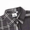 burberry double-brushed striped pair check classic shirt