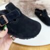 birkenstock original wool slippers imported mercerized cowhide suede upper