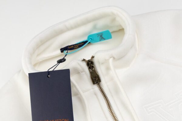 louis vuitton white wool jacket