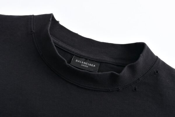 Balenciaga 1:1 melted letter print short-sleeved shirt 230g