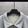 MIUMIU embroidered label zipper hoodie