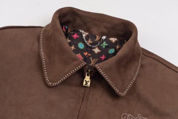 Louis Vuitton suede zipper jacket