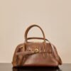 miumiu Aventure Bag Premium Edition Cognac Color 1:1 Bag Size: 33x17x11cm