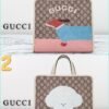 GUCCI puppy print handbag, premium version. Dimensions: 28.5 x 25 x 11 cm