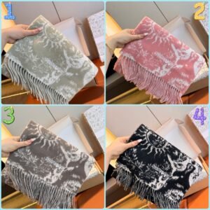 DIOR new sunflower cashmere scarf, premium version, size: 30x180cm